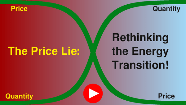 Rethinking the energy transition: The price lie
The demand for “more money for climate protection” is based on the price lie. But we need more motivation, credit and opportunity for a real effective energy transition.